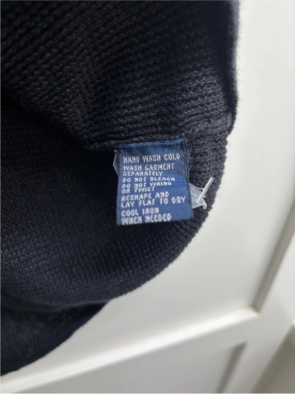 Polo Ralph Lauren Linen Knit Polo Shirt L Black Italian Yarn Short Sleeve Mesh - Picture 7 of 7